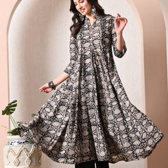 Noir Flow Anarkali Kurta With Pant