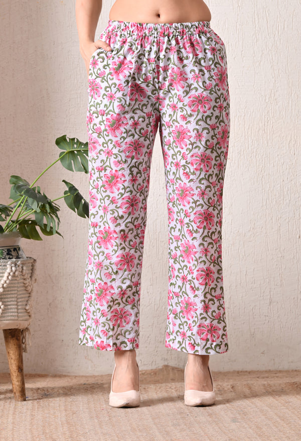 Cottan Hand Block Plazo Pant