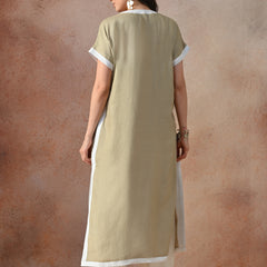 Elegant Linen Kurta Set
