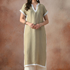 Elegant Linen Kurta Set