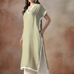 Elegant Linen Kurta Set