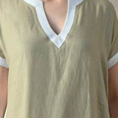 Elegant Linen Kurta Set