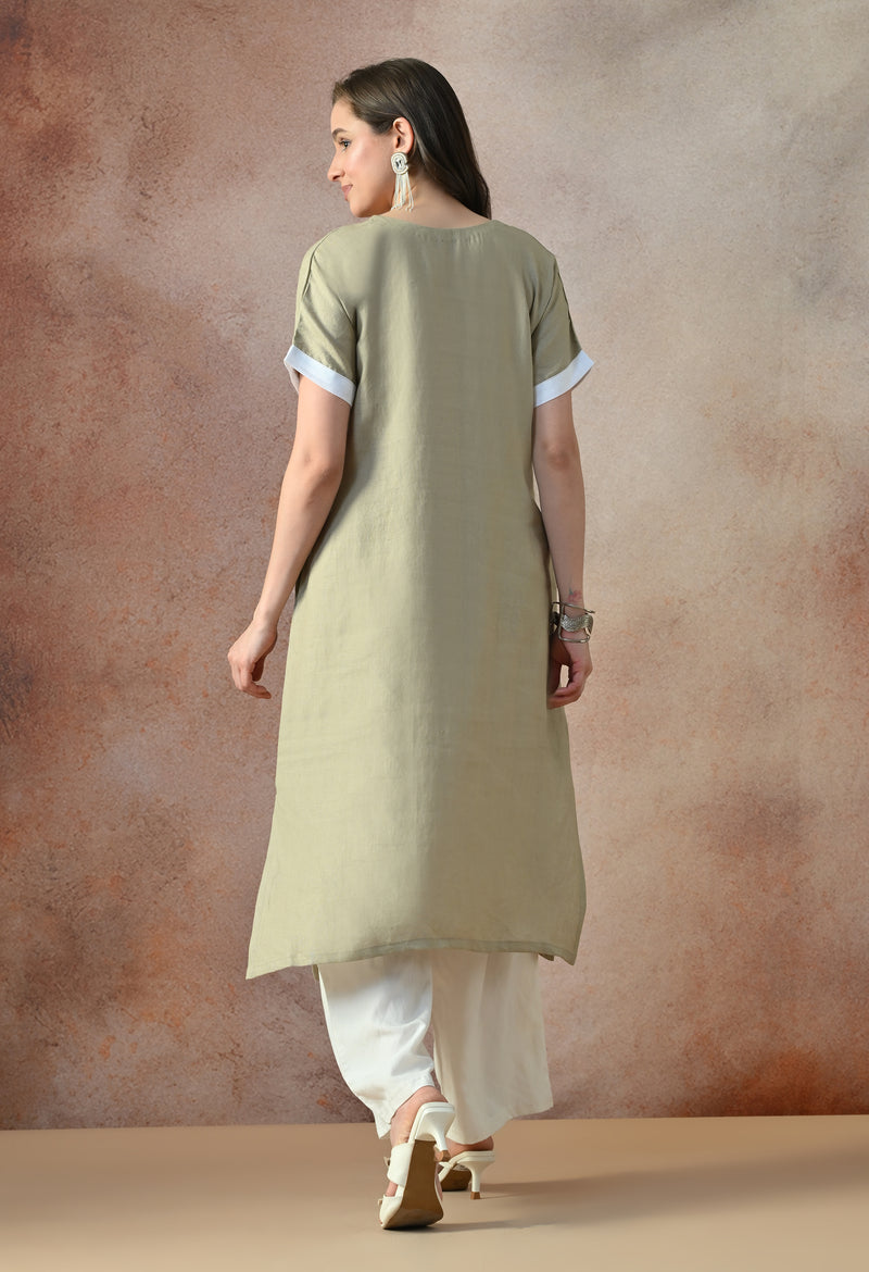 Olive Breeze Kurta