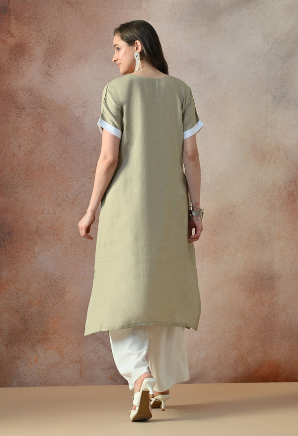 Olive Breeze Kurta Set