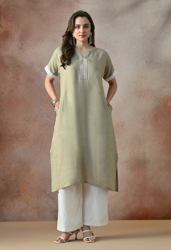 Olive Breeze Kurta