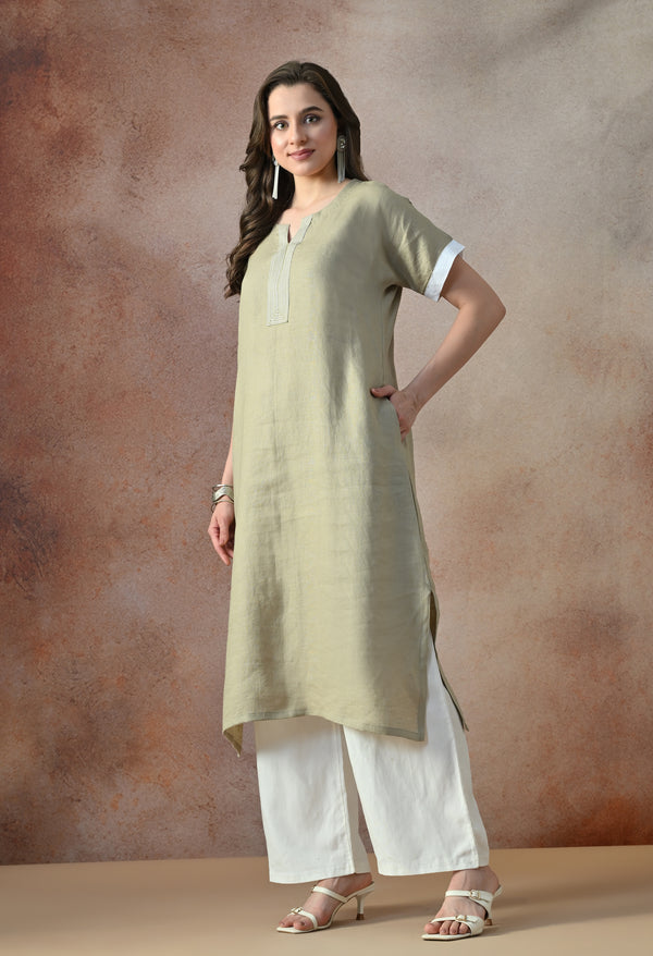 Olive Breeze Kurta