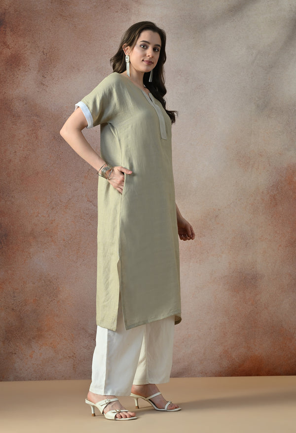 Olive Breeze Kurta