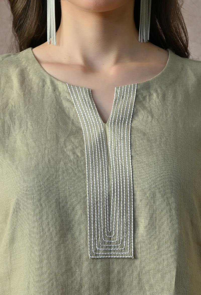 Olive Breeze Kurta