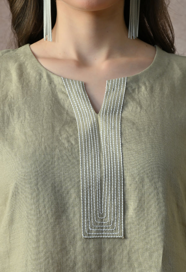 Olive Breeze Kurta