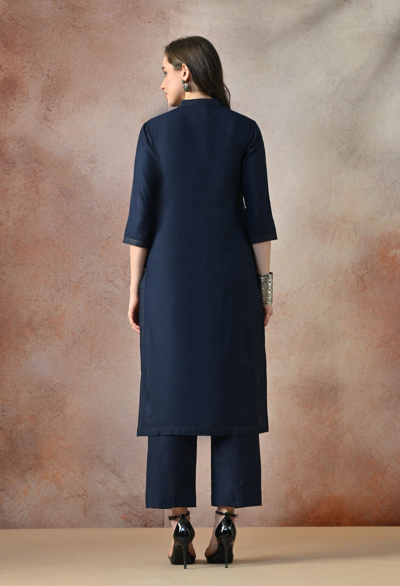 Midnight Elegance Kurta Set