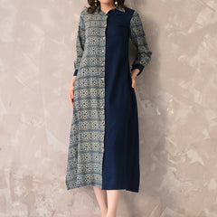 Contemporary Dual-Tone Printed Kurta