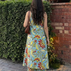 Elegant Printed Cotton Suit Set 🌸