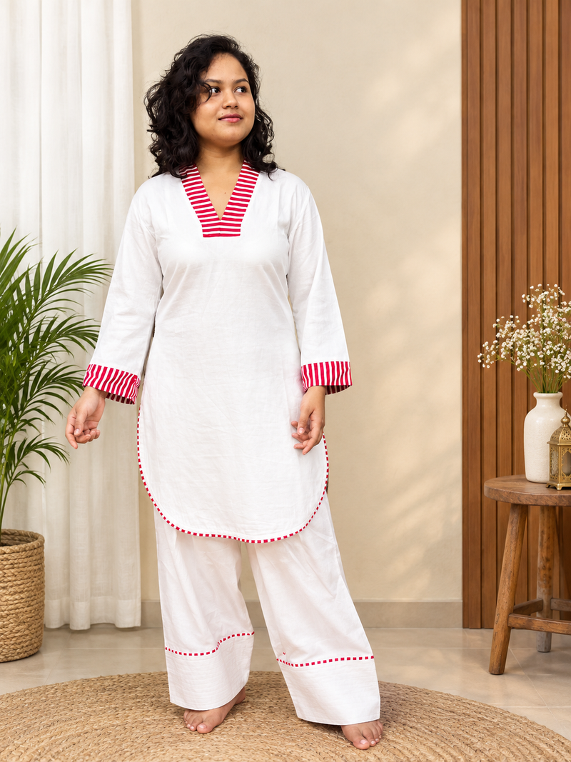 Premium glass Cotton Kurta Set