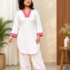 Premium glass Cotton Kurta Set