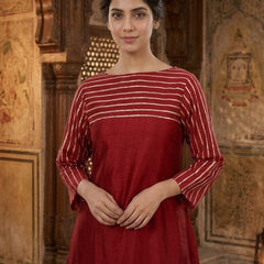 Maroon Chanderi with Gota Patti Suit for Women
